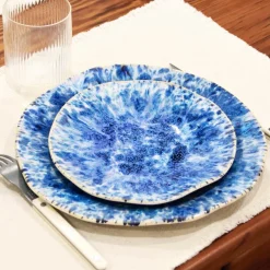 Assiettes Plates|Céladon Paris Petite assiette Onda | Bleu écume