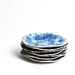 Assiettes Plates|Céladon Paris Petite assiette Onda | Bleu écume