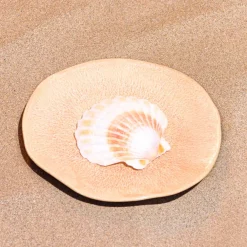 Assiettes Plates|Céladon Paris Petite assiette Onda | Corail doré