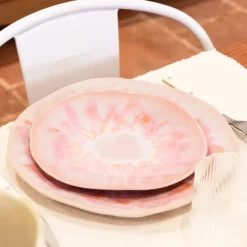 Assiettes Plates|Céladon Paris Petite assiette Onda | Rose anémone