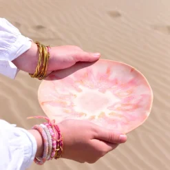 Assiettes Plates|Céladon Paris Petite assiette Onda | Rose anémone