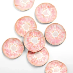 Assiettes Plates|Céladon Paris Petite assiette Onda | Rose anémone