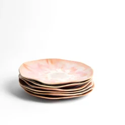 Assiettes Plates|Céladon Paris Petite assiette Onda | Rose anémone