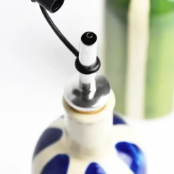 Bouteilles D'Huile|Céladon Paris Petite bouteille d'huile | Bleu Linhas