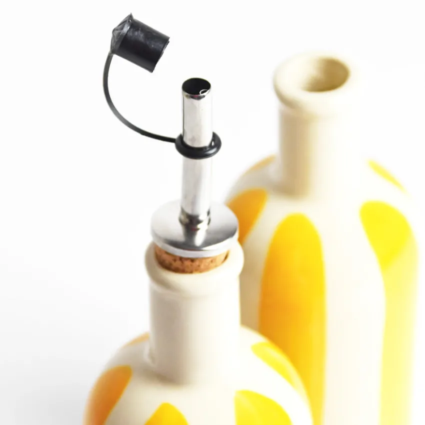 Bouteilles D'Huile|Céladon Paris Petite bouteille d'huile | Jaune Linhas