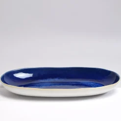 Plats Et Saladiers|Céladon Paris Plat de service L | Bleu odyssée