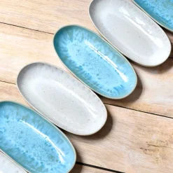 Plats Et Saladiers|Céladon Paris Plat de service M | Bleu água