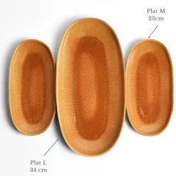 Plats Et Saladiers|Céladon Paris Plat de service M | Terracotta sienna
