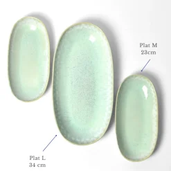 Plats Et Saladiers|Céladon Paris Plat de service M | Vert audacieux