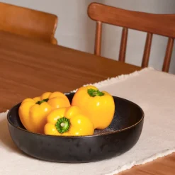 Plats Et Saladiers|Céladon Paris Plat de service rond | Noir écume