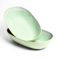 Plats Et Saladiers|Céladon Paris Plat de service XL | Vert audacieux