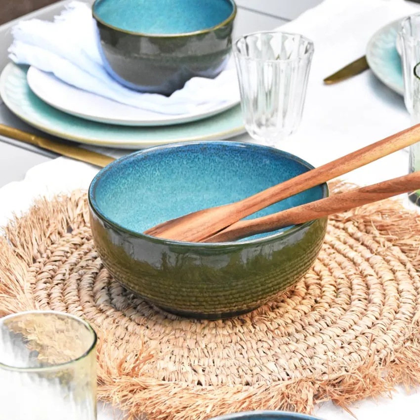 Plats Et Saladiers|Céladon Paris Saladier M | Vert turquoise