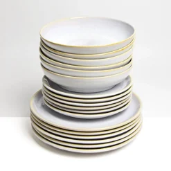 Service À Prix Doux|Céladon Paris Service pour 6 | Blanc nacré