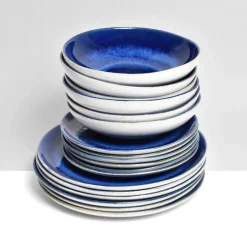 Service À Prix Doux|Céladon Paris Service pour 6 | Bleu odyssée