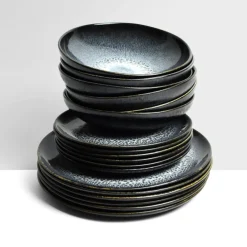 Service À Prix Doux|Céladon Paris Service pour 6 | Noir écume