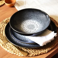 Service À Prix Doux|Céladon Paris Service pour 6 | Noir écume