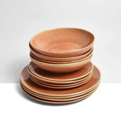 Service À Prix Doux|Céladon Paris Service pour 4 | Terracotta sienna