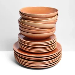 Service À Prix Doux|Céladon Paris Service pour 8 | Terracotta sienna