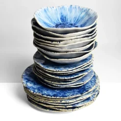 Service À Prix Doux|Céladon Paris Service pour 8 Onda | Bleu écume