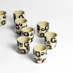 Bar À Tasses|Céladon Paris Set de 2 tasses expresso | Léopard