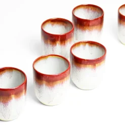 Bar À Tasses|Céladon Paris Tasse moyenne | Rouge lumineux
