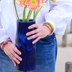 Pichets Et Vases|Céladon Paris Vase onda | Bleu odyssée