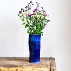 Pichets Et Vases|Céladon Paris Vase onda | Bleu odyssée