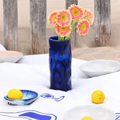 Pichets Et Vases|Céladon Paris Vase onda | Bleu odyssée